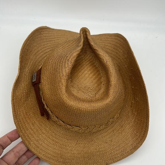 Conner Hats Organic Raffia Western Hat Size Small - Picture 5 of 9